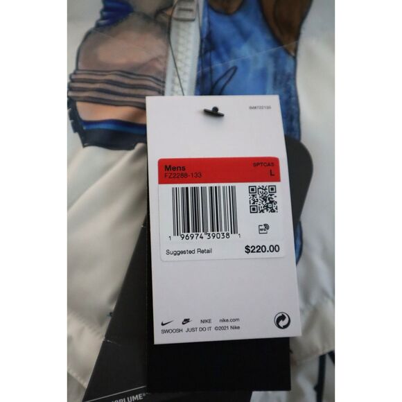 Nike FZ2288-133 Men's Sz L White Storm-FIT Bold School Windrunner Jacket - Picture 5 of 14